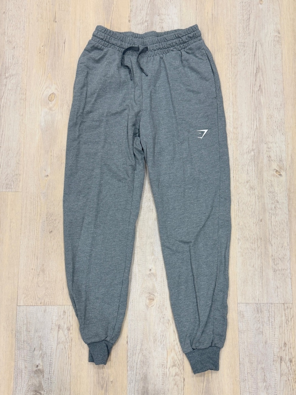Gymshark Gray Drawstring Joggers, Size Small
